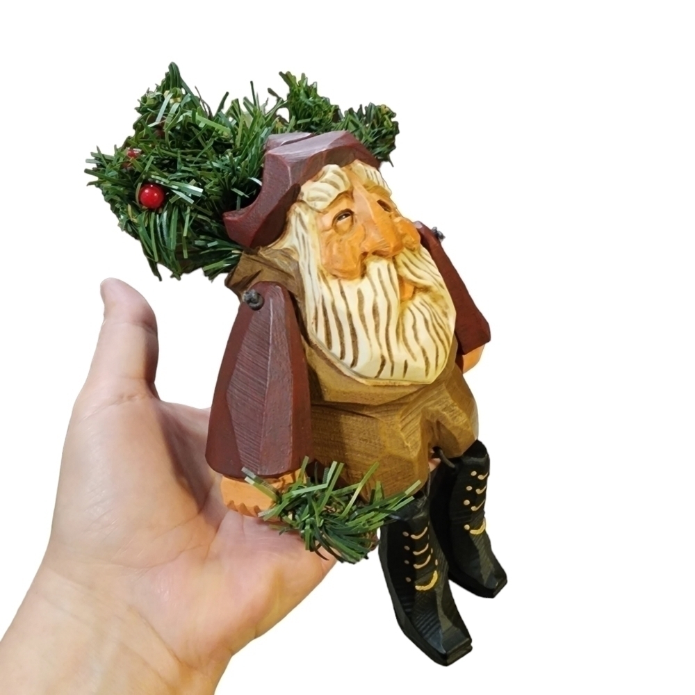 Vtg 1997 David Frykman Santa Shelf mantle table sitter DF 1207